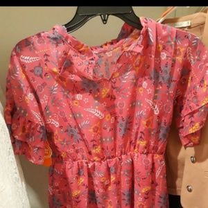 Pink blouse L fits 10-12
